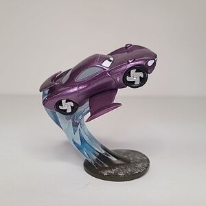Disney Pixar Cars 2 Holley Shiftwell with Wings Purple PVC Figure on Wave Base